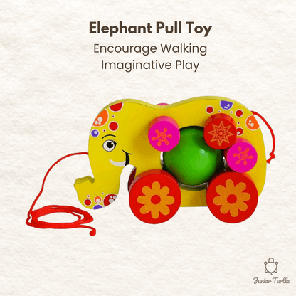 Elephant Pull Toy (Random Color)