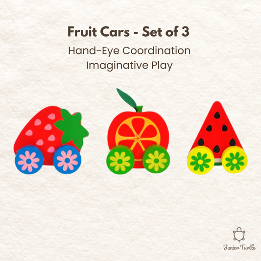 Fruit Cars - Set of 3 (Assorted )